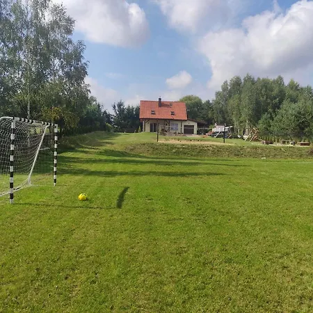Ferienhaus Grunwald - Dom Z Dzialka 3000m2 Na Wylacznosc, Z Duzym Ogrodem, Tarasem, Grillem, Hamakami, Domkiem Dla Dzieci I Boiskiem
